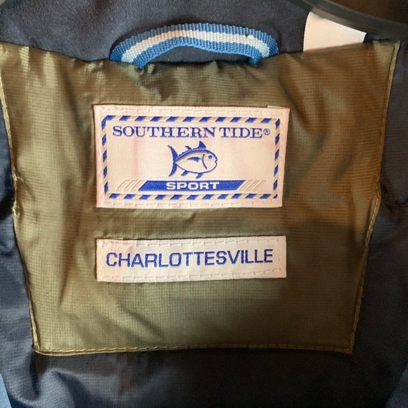 Southern Tide Men's The Skipjack Duck Down Puffer Vest Jacket Green Size S 8826 - Picture 5 of 13